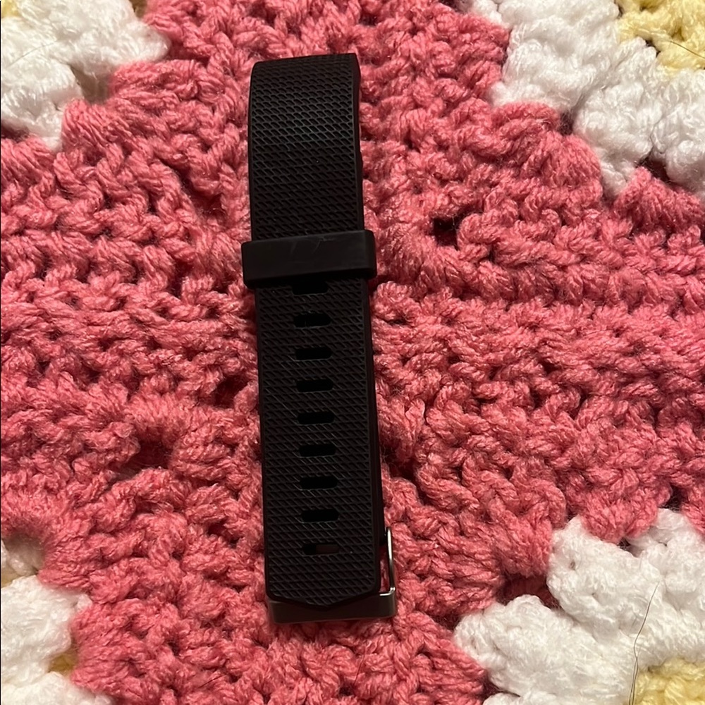 Fitbit Black Silicone Watch Band